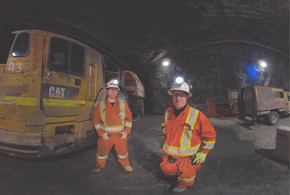 Mineur souterrain à la mine